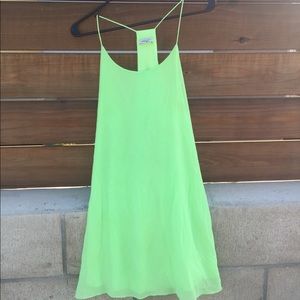 Women's Small Lime Green Minidress